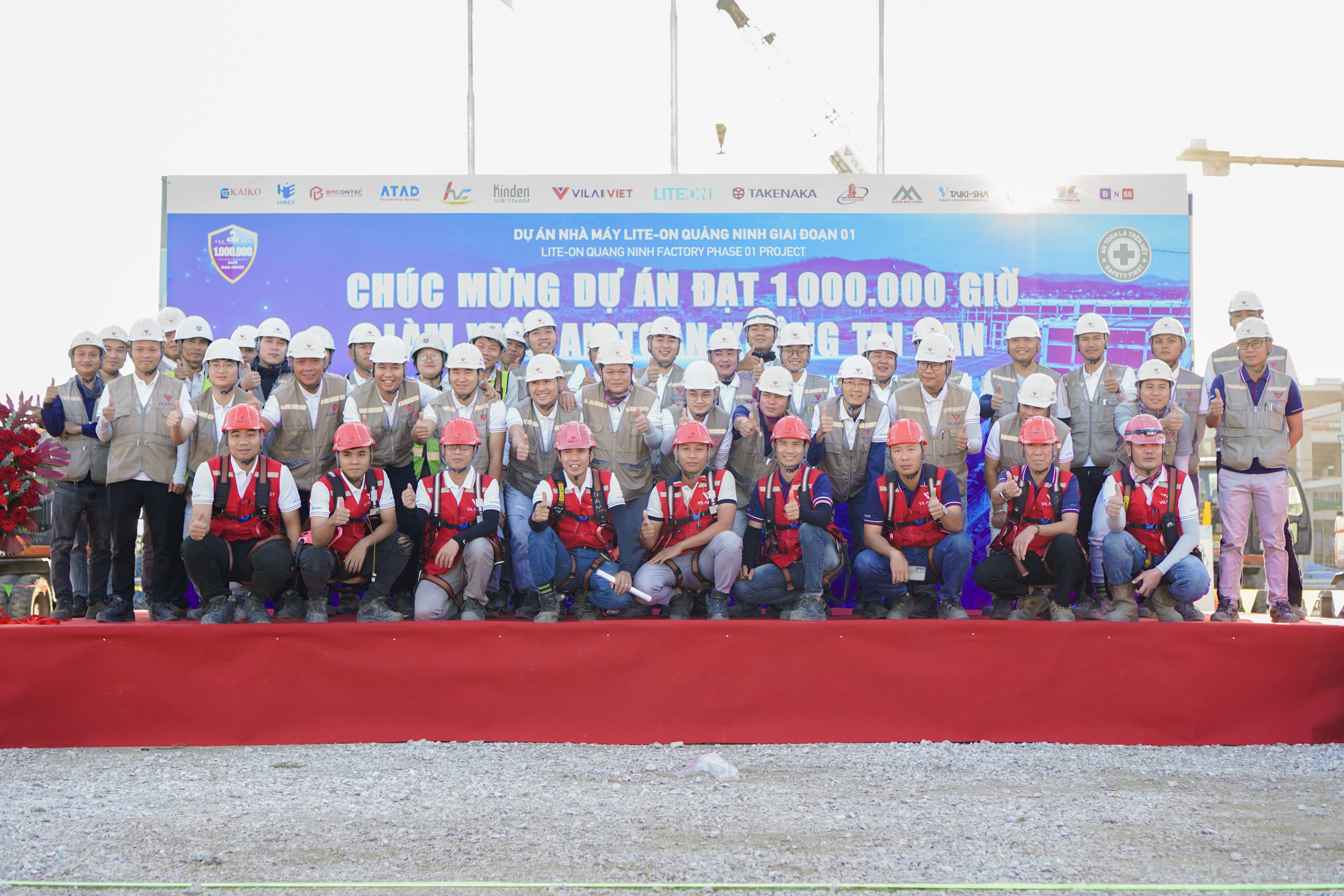 This milestone resembles the effort of the entire Lite-On Quang Ninh Factory Phase 01 Project team